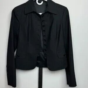 Women's Black Button-Up Jacket